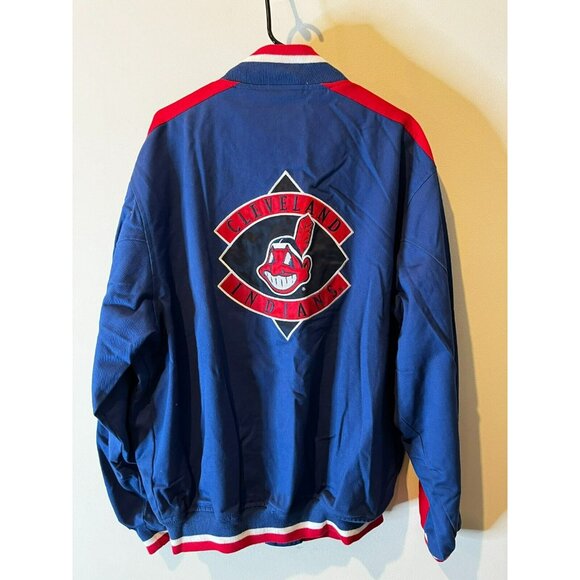 CLEVELAND INDIANS CHIEF By mirage Snap Button Jacket Size XXL Rare! - Picture 12 of 13
